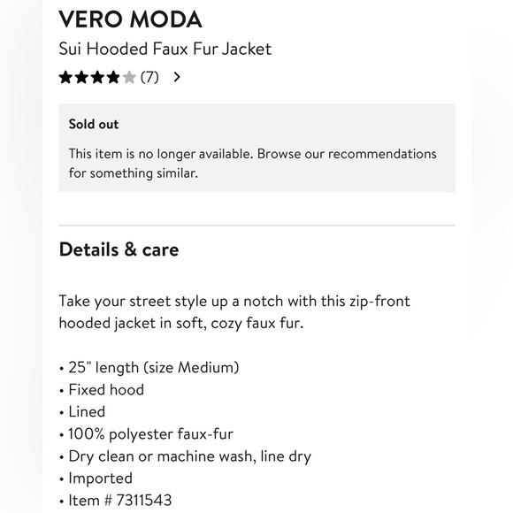 VERO MODA, Sui Hooded Faux Fur Jacket - Picture 7 of 14